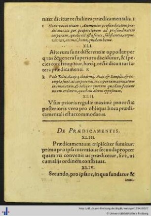 De Prædicamentis. Thesis XLIII-LII.