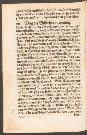 20 Von der Schlesier meynung.