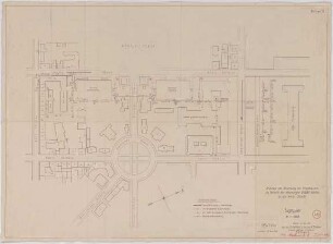 Troost, Paul Ludwig; München, Arcisstr. 12; Führerbau der NSDAP - Drainage zur Absenkung des Grundwassers (Lageplan)