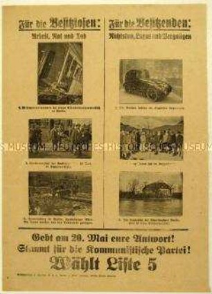 Aufruf der KPD zur Reichstagswahl 1928
