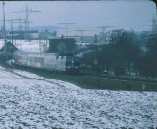 Bietigheim-Metterzimmern Lok 181 210 D Mozart UIC-X-WagenSNCF-Wagen