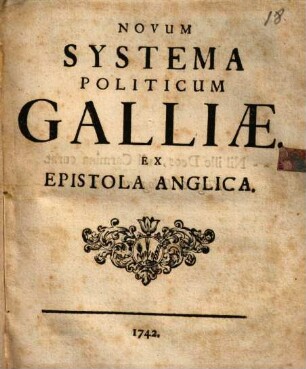 Novum systema politicum Galliae ...