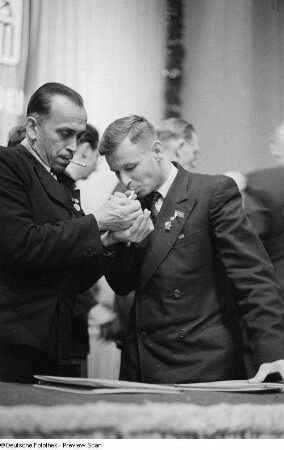 Pawel Bykow und Erich Wirth