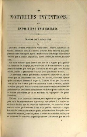 Les nouvelles inventions aux expositions universelles, Tome 1