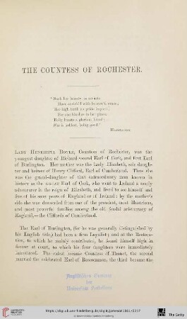 The Countess of Rochester