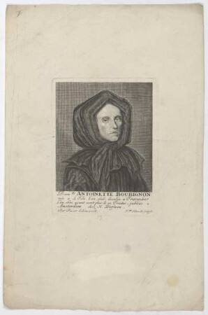 Bildnis der Antoinette Bourignon