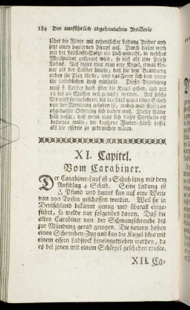 XI. Capitel. Vom Carabiner.