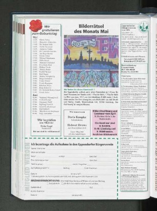 Wir gratulieren zum Geburtstag