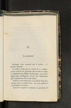 IX La penitente.