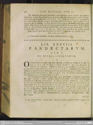 Lib. XXXVIII. Pandectarum