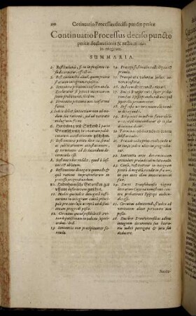 Continuatio Processus deciso puncto petitæ declarationis & restitutionis in integrum.