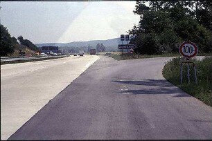 Ausfahrt Süd von Fahrbahn Süd (Basel Richtung Heidelberg)