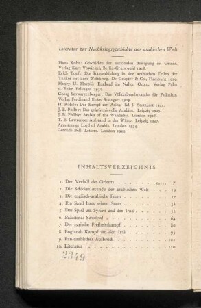 Literatur zur Nachkriegsgeschichte der arabischen Welt