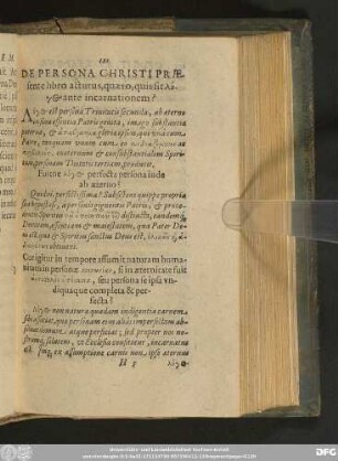 [Quaestiones et Responsa de persona Christi]