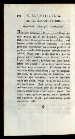 XI. C. Plinius Trajano