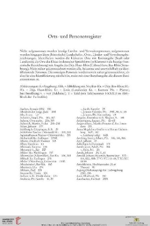Orts - und Personenregister