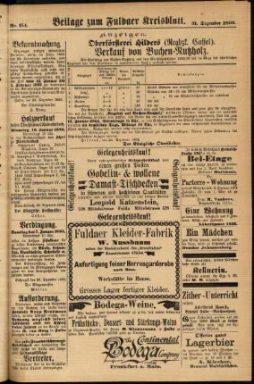 Zweite Ausgabe vom Samstag, den 31. Dezember 1892.