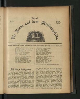 No 8. August. 1895.