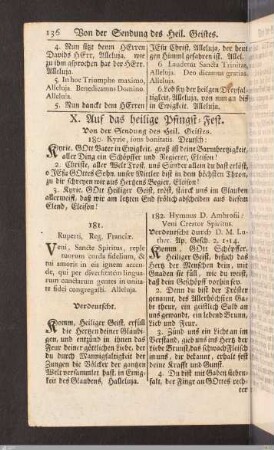 Von der Sendung des Heil. Geistes.