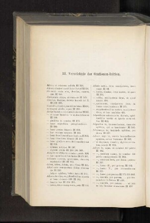III. Verzeichnis der Orationen-Initien.