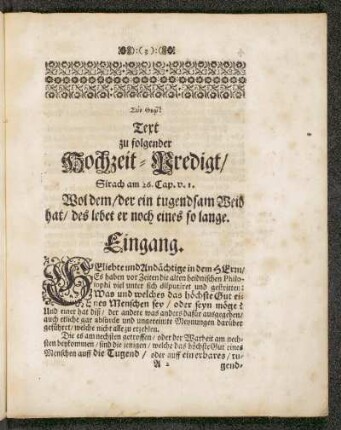 Christliche Hochzeit-Predigt