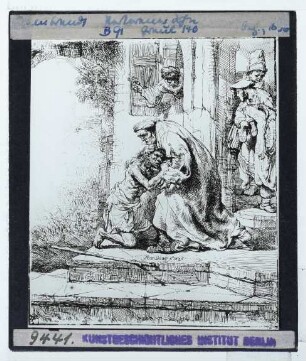 Rembrandt, Die Rückkehr des verlorenen Sohnes (Druck B091) (Expl. Washington NG 1941.3.15)