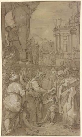 Christus heilt einen Blinden