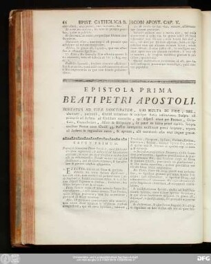Epistola Prima Beati Petri Apostoli.