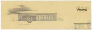 Küchengebäude mit Speisesaal, Entwurf, Ansicht