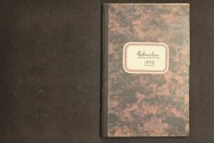 Namensverzeichnis Geburtsregister Lemgo 1879