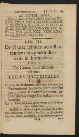 Lib. III. De Gratiae subsidiis ad instaurandam imaginem divinam in hominibus.
