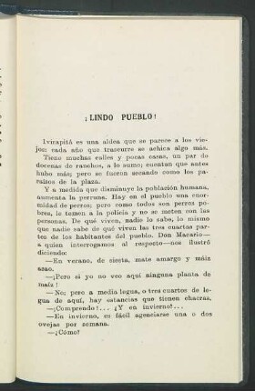 ¡Lindo Pueblo!