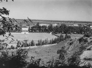 Stadtansicht : Blick über eine Stadt an der Küste Mosambiks
