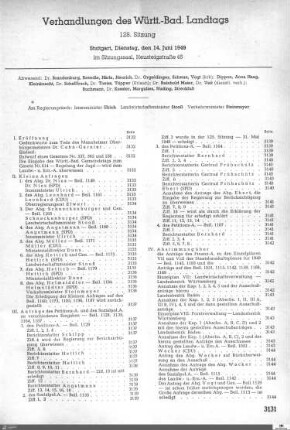 128. Sitzung, Stuttgart, 14.6.1949