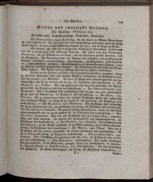 Sieben und zwanzigste Gattung. Die Phalänen. Phalaenae Lin.