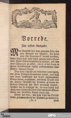 Vorrede zur ersten Ausgabe