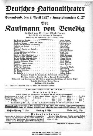 Der Kaufmann von Venedig