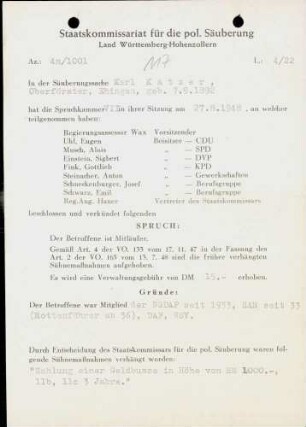 Katzer, Karl