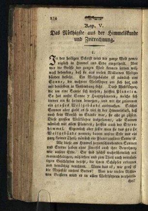 Das Noethigste aus der Himmelskunde und Zeitrechnung