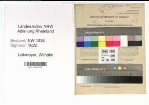 Entnazifizierung Wilhelm Lickmeyer , geb. 22.02.1896 (Friseur)