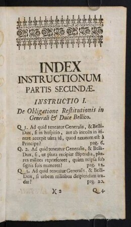 2r-4r, Index instructionum partis secundae