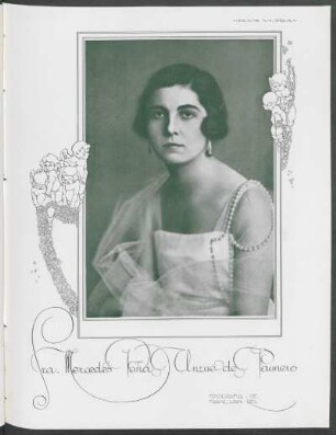 Sra. Mercedes Peña Unzué de Paunero : Fotografía de Franz Van Riel