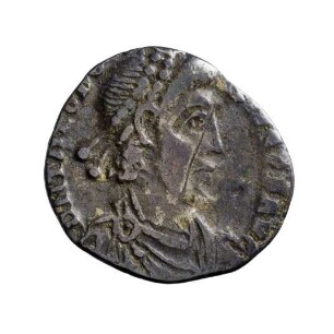 Münze, Siliqua, 28. August 388 - 15. Mai 392 n. Chr.
