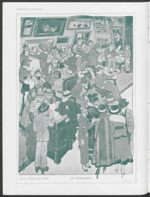 El vernissage - En el mundo del arte : Dibujo de Sirio