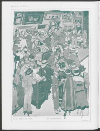 El vernissage - En el mundo del arte : Dibujo de Sirio