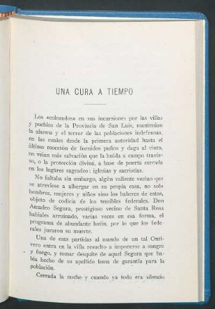 Una cura a tiempo