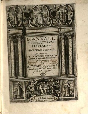 Manvale Praelatorvm Regvlarivm, 2