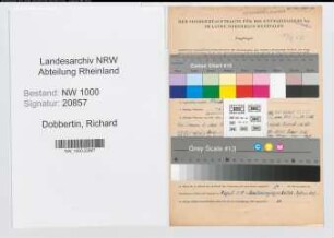 Entnazifizierung Richard Dobbertin, geb. 23.01.1915 (Polizeibeamter)