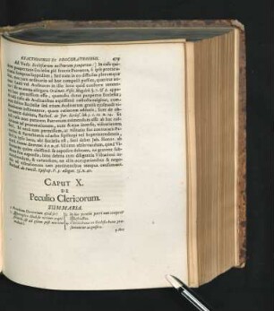 Caput X. De Peculio Clericorum.