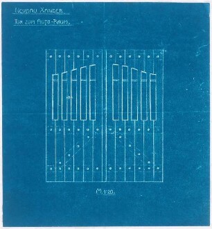 Studienarbeiten an der Städtischen Gewerbeschule Heilbronn: Neubau Xander, Garagentor [Tor zum Auto-Raum], 1:20